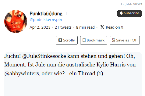 Der Reveal von Jule Stinkesocke und die Frage nach dem Autor